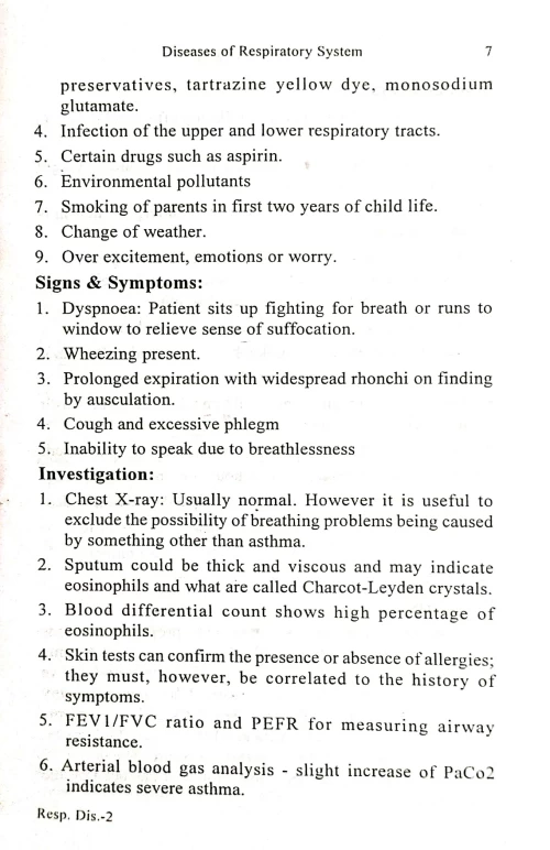 Respiratory Diseases